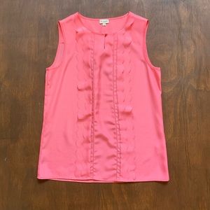 CREMIEUX Sleeveless Scallop Tank Top
